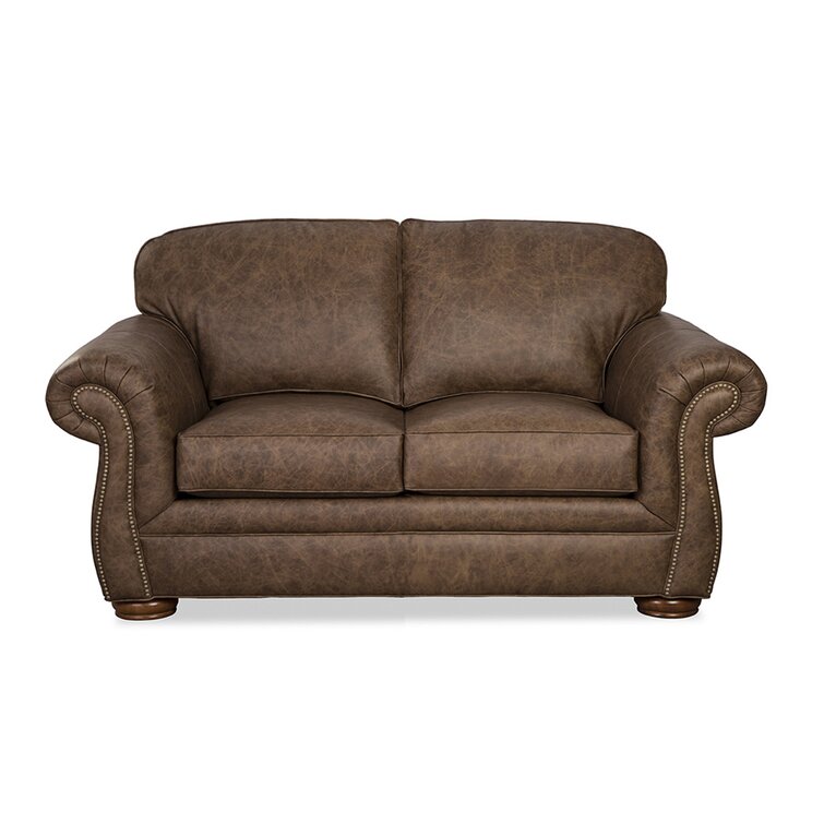 Westland and Birch Acapulco 69 Leather Loveseat Wayfair